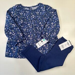 NWT Navy Fall Floral Outfit 18M